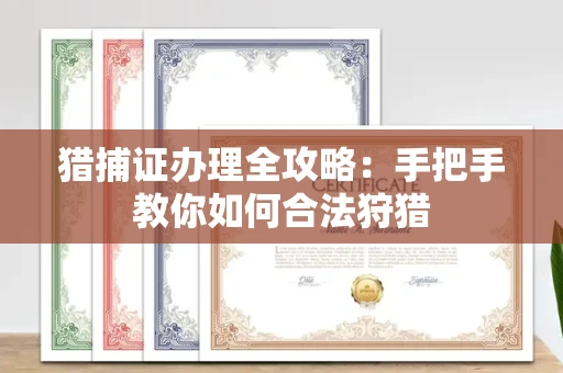 合肥猎捕证办理全攻略:手把手教你如何合法狩猎