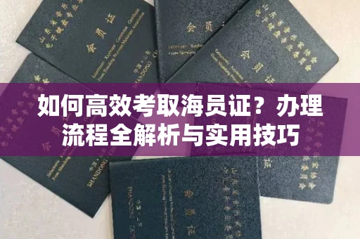 合肥如何高效考取海员证?办理流程全解析与实用技巧