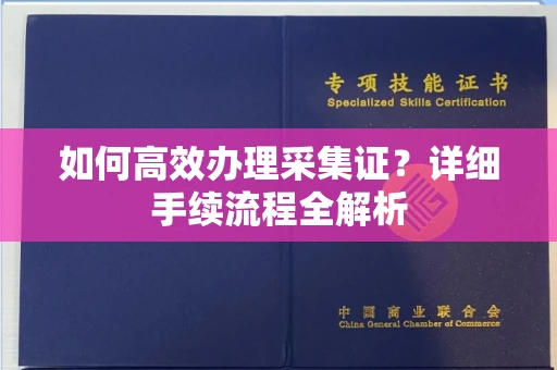 合肥如何高效办理采集证?详细手续流程全解析