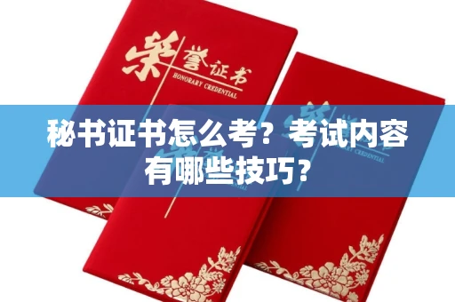 合肥秘书证书怎么考?考试内容有哪些技巧?